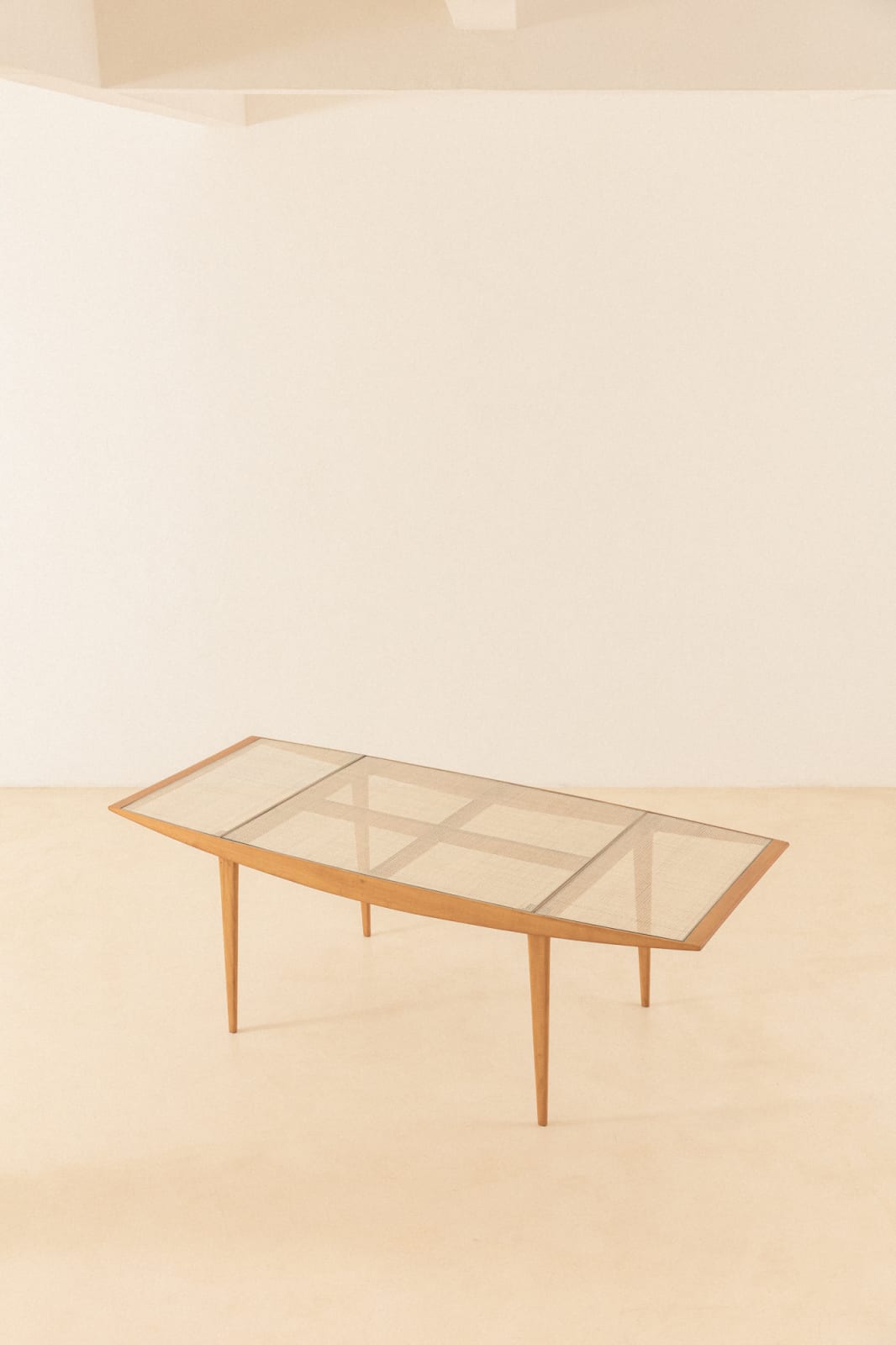 Carlo Hauner and Martin Eisler, Dining Table with Cane Top, 1950s