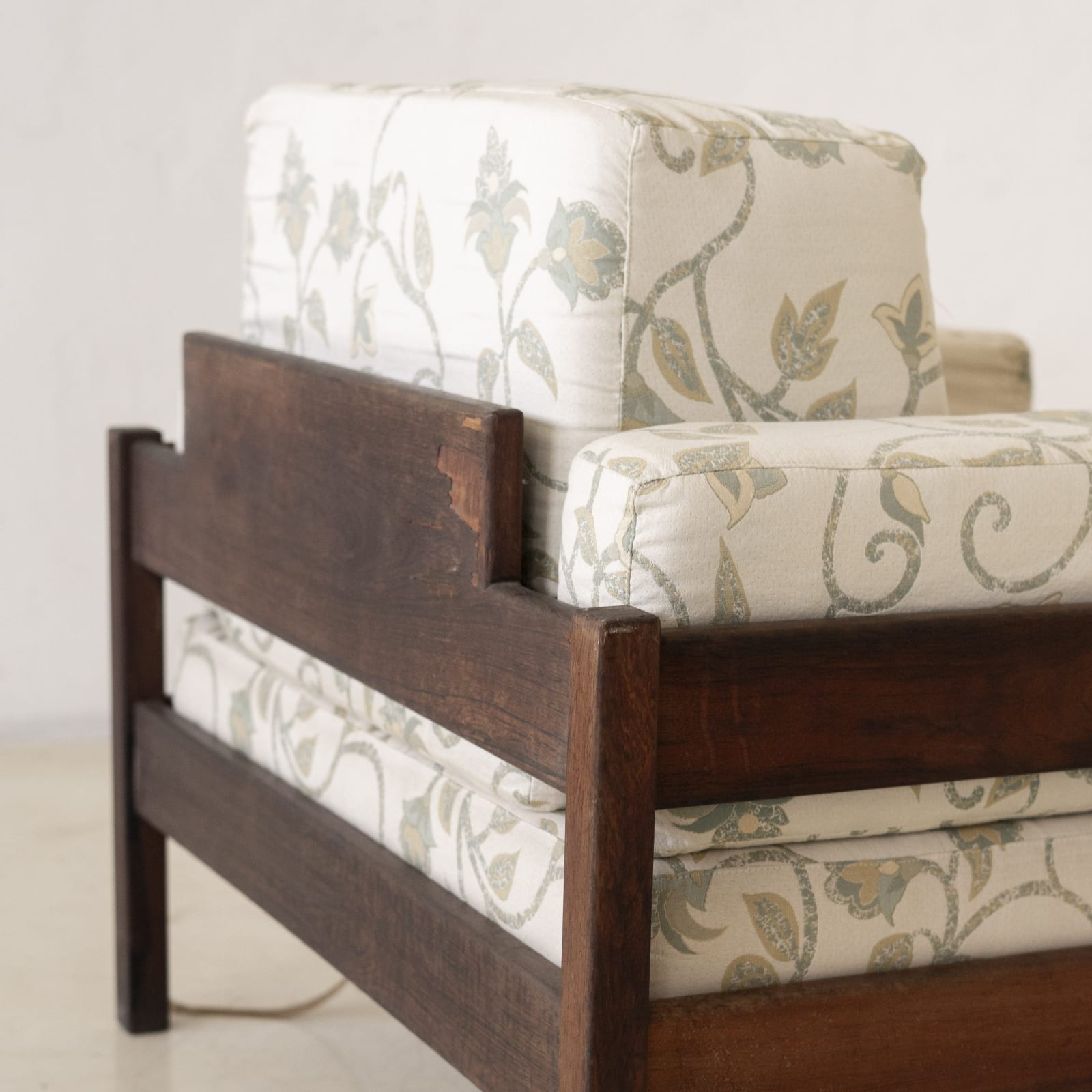 Celina Decorações, Armchairs with Storage Ottomans (pair), 1960s
