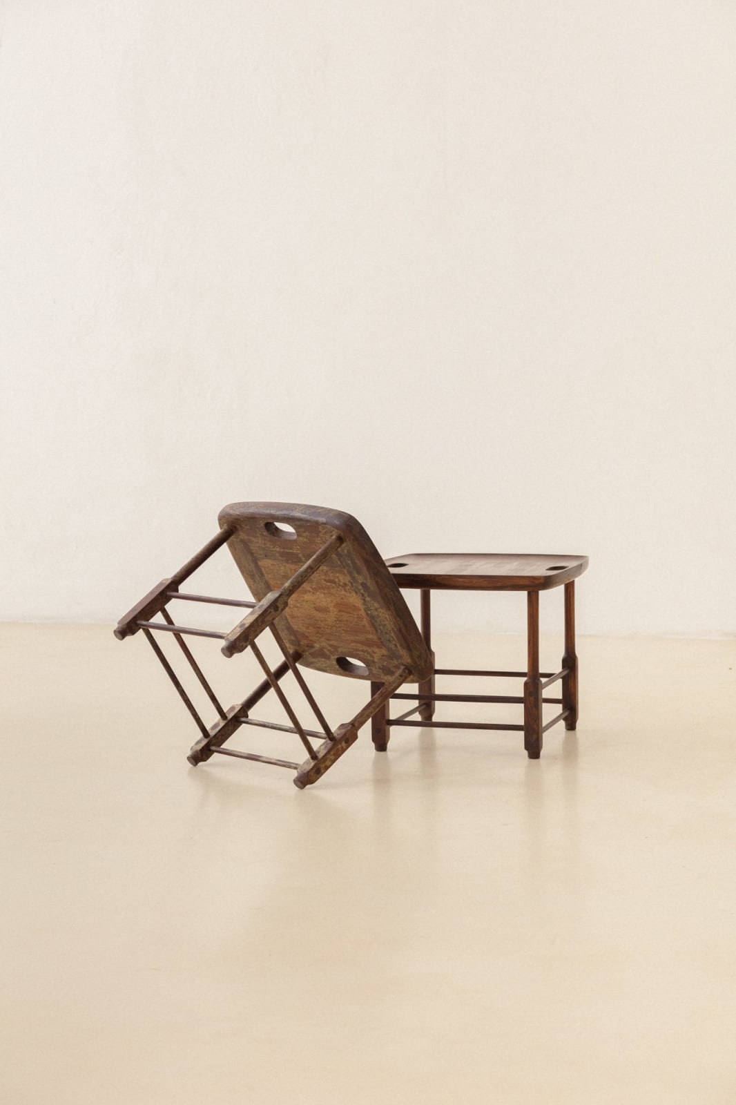 Sergio Rodrigues, Magrini Stool (2 units), 1950s