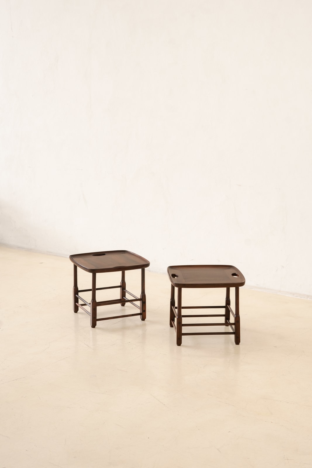 Sergio Rodrigues, Magrini Stool (2 units), 1950s