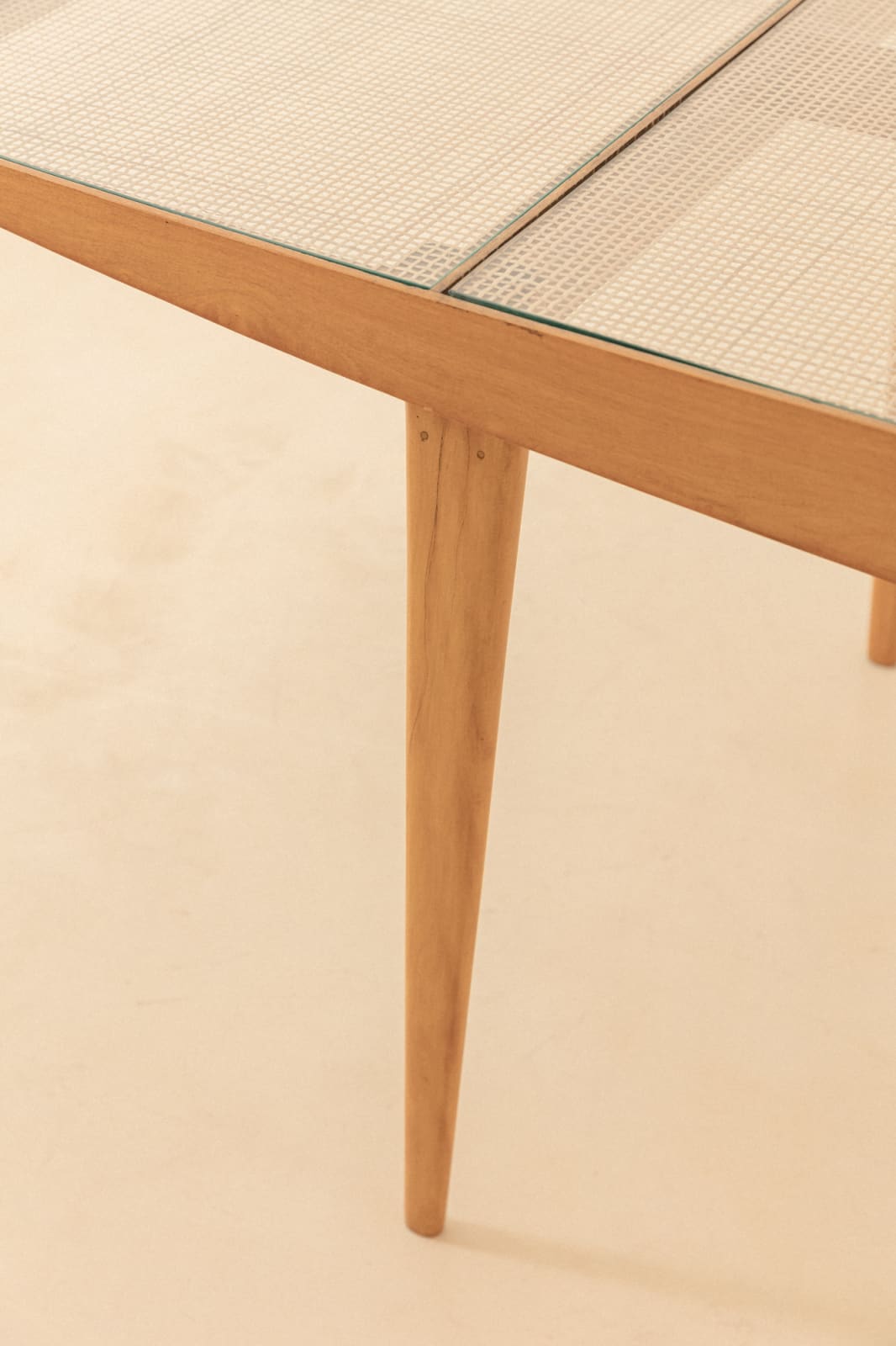 Carlo Hauner and Martin Eisler, Dining Table with Cane Top, 1950s
