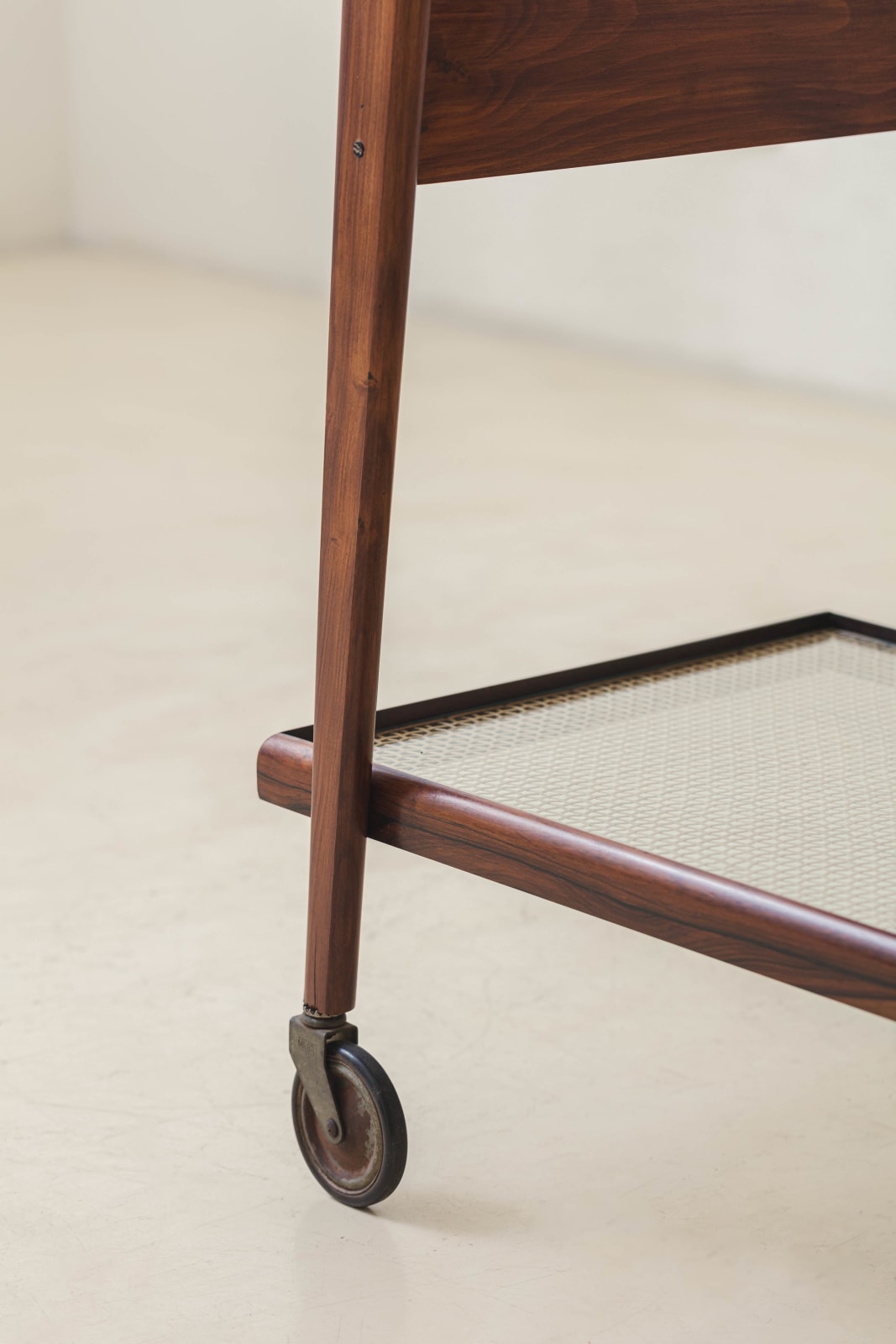 Carlo Hauner and Martin Eisler, Cane Tea/Bar Cart, c. 1955