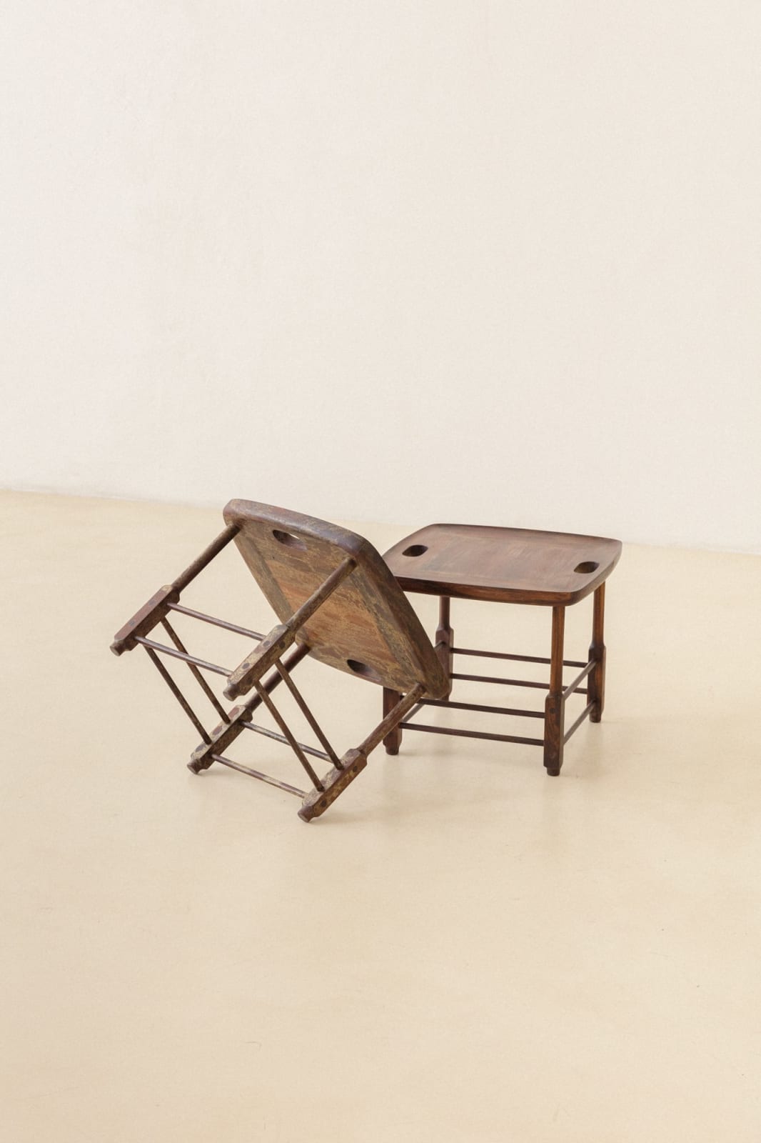 Sergio Rodrigues, Magrini Stool (2 units), 1950s