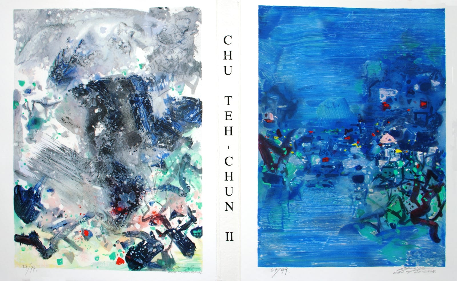Chu Teh-Chun 朱德群, Encre Orageuse 墨之風暴, 2008