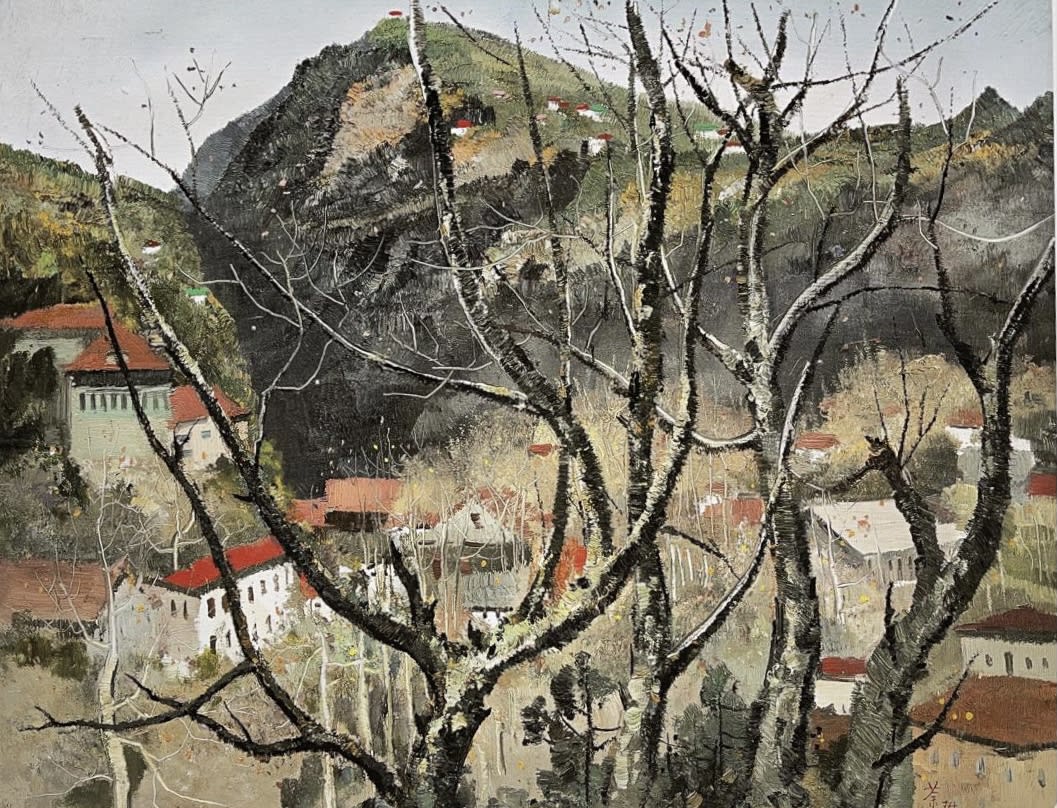 Wu Guanzhong 吳冠中, The Lu Mountains 廬山, 1974