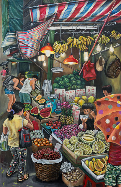 Louise Soloway Chan 陳路思, Fruit Stall 水果檔, 2012