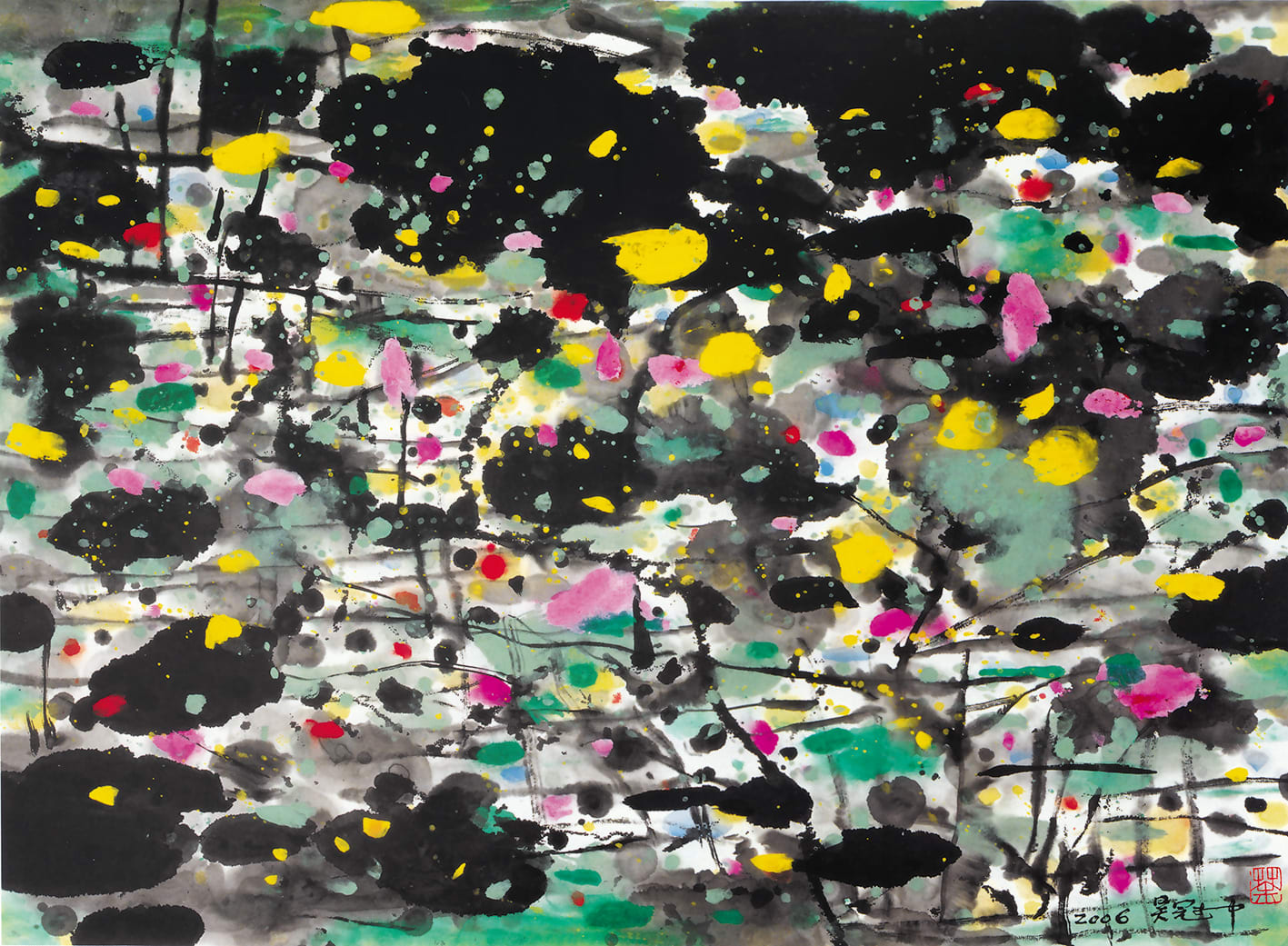Wu Guanzhong 吳冠中, Springs and Autumns of Ink and Colour 丹青春秋, 2006