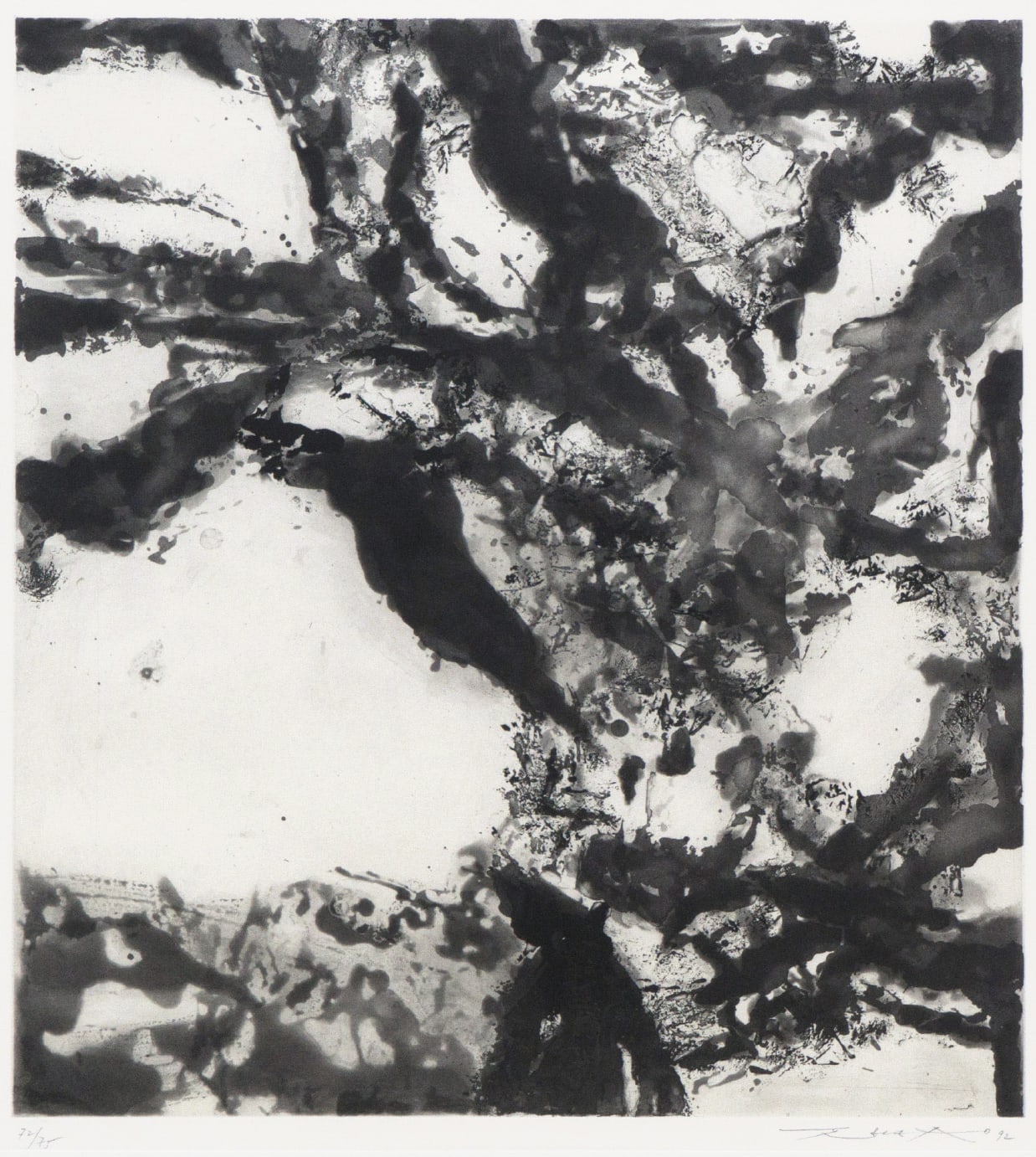 Zao Wou-Ki 趙無極, Untitled 無題, 1992