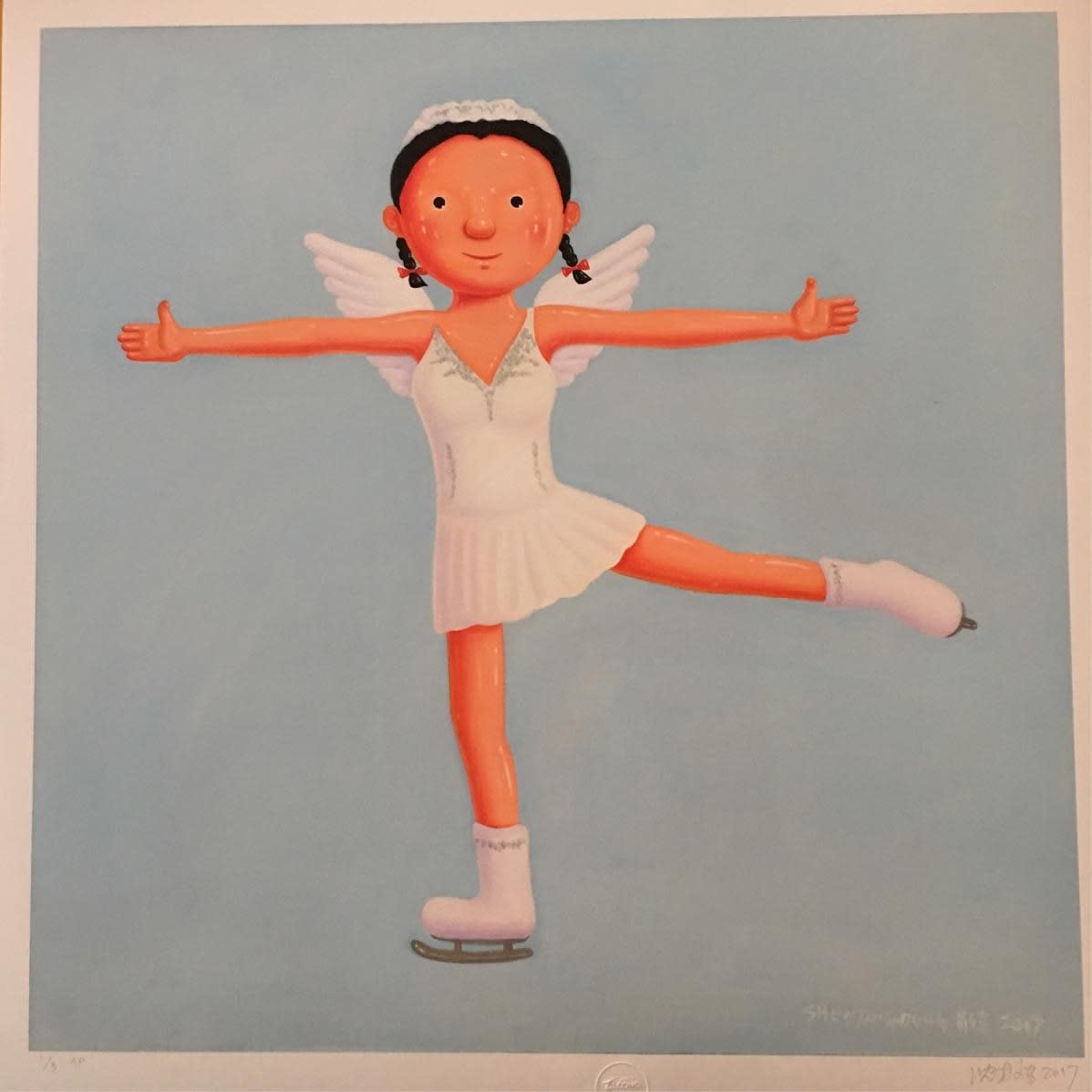Shen Jingdong 沈敬東, 小天使 - 滑冰女孩, 2017