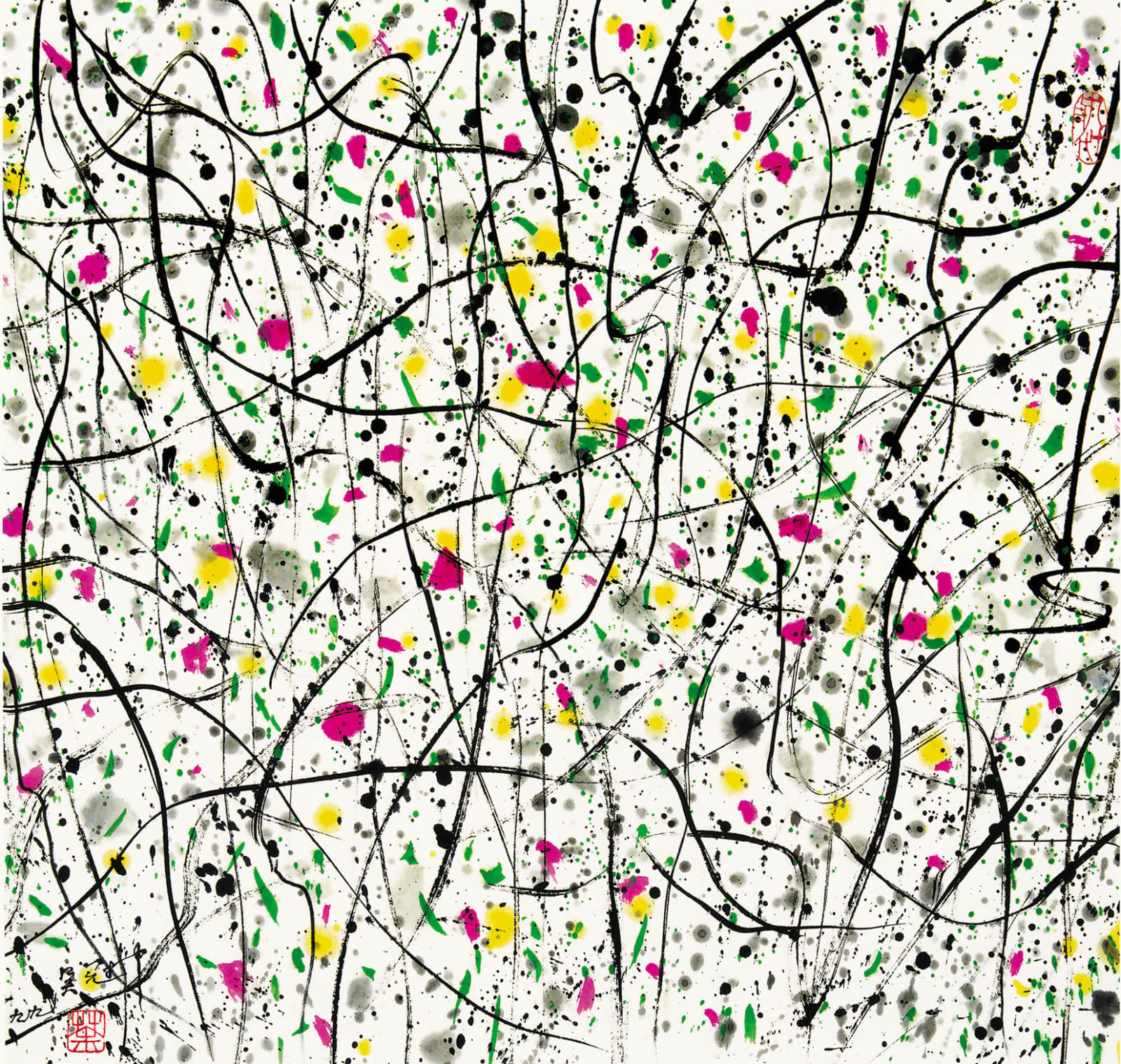 Wu Guanzhong 吳冠中, Spring as Something of Threads 春如綫, 1999