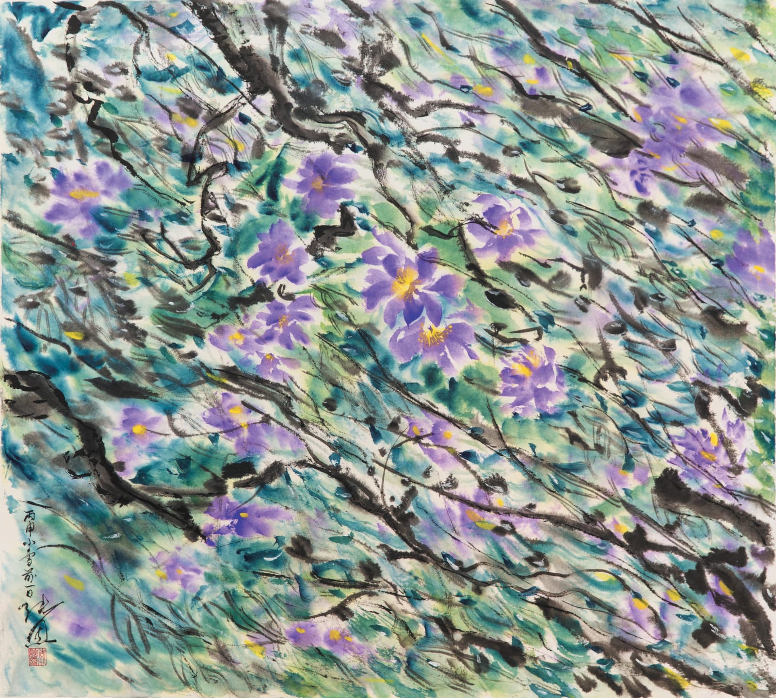 Benny SY Li 李純恩, Crepe Myrtle Flowers 紫薇, 2016