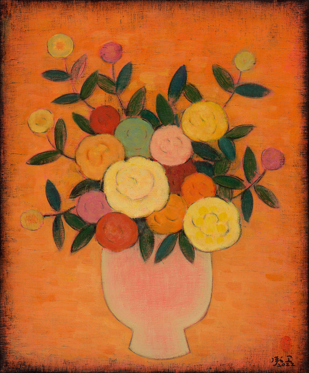 Chen Chengwei 陳承衞, 生命之花 – 橙, 2022