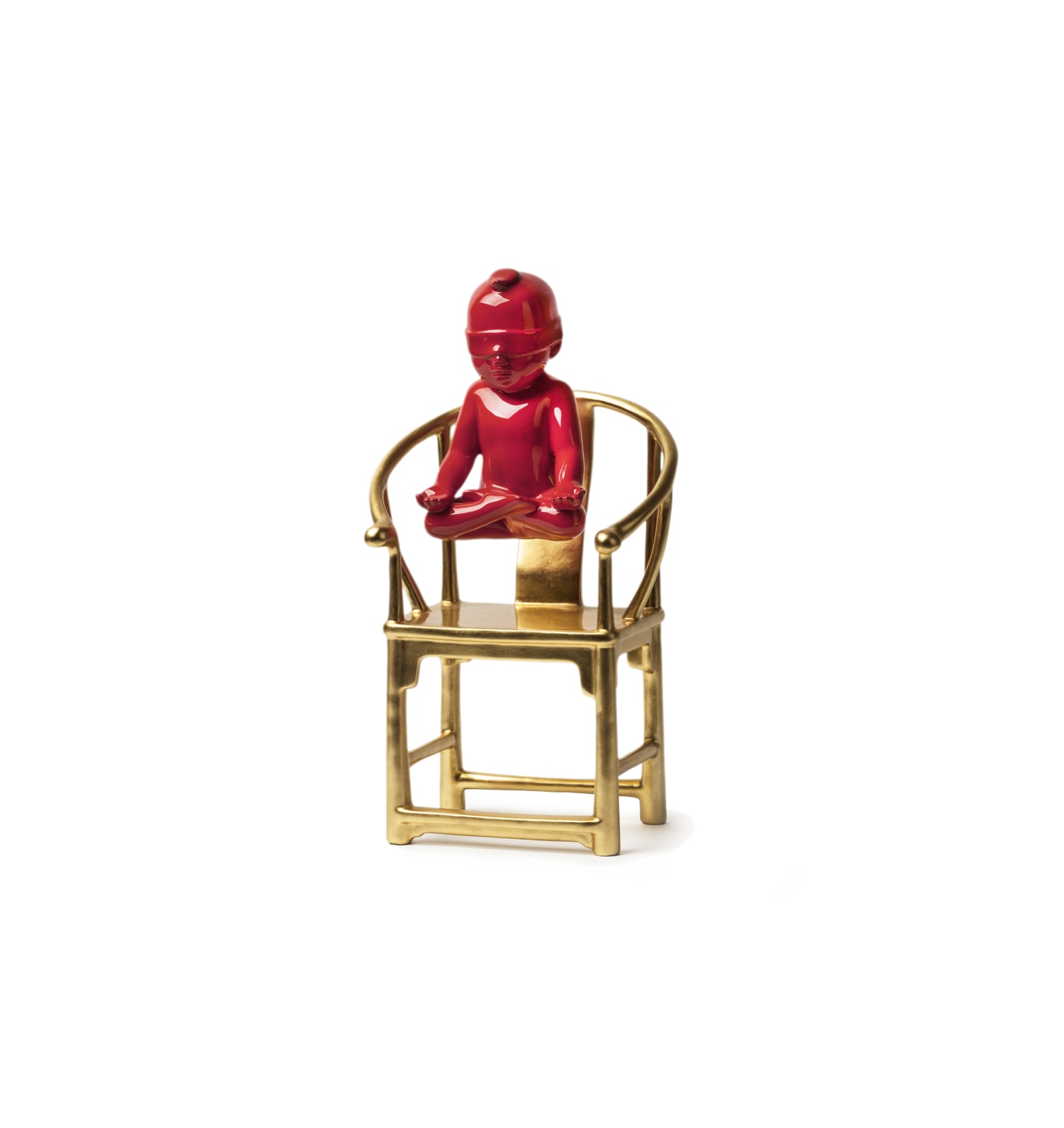 Xie Ke 謝克, In Meditation (Red/Gold) 坐禪