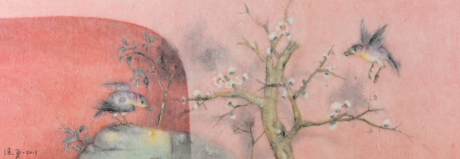 Zeng Jianyong 曾建勇, Flowers and Birds 寒香幽鸟图, 2013