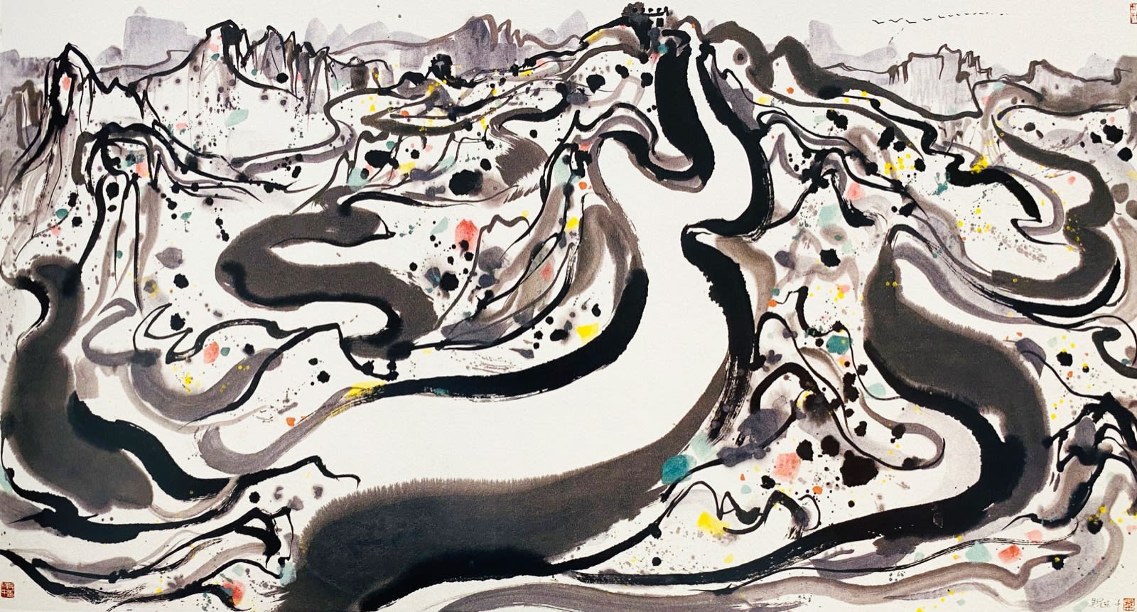 Wu Guanzhong 吳冠中, The Great Wall II 長城(二), 1986