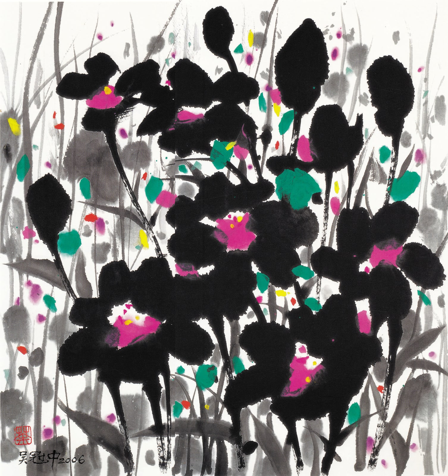 Wu Guanzhong 吳冠中, Flower II 花（之二）, 2006