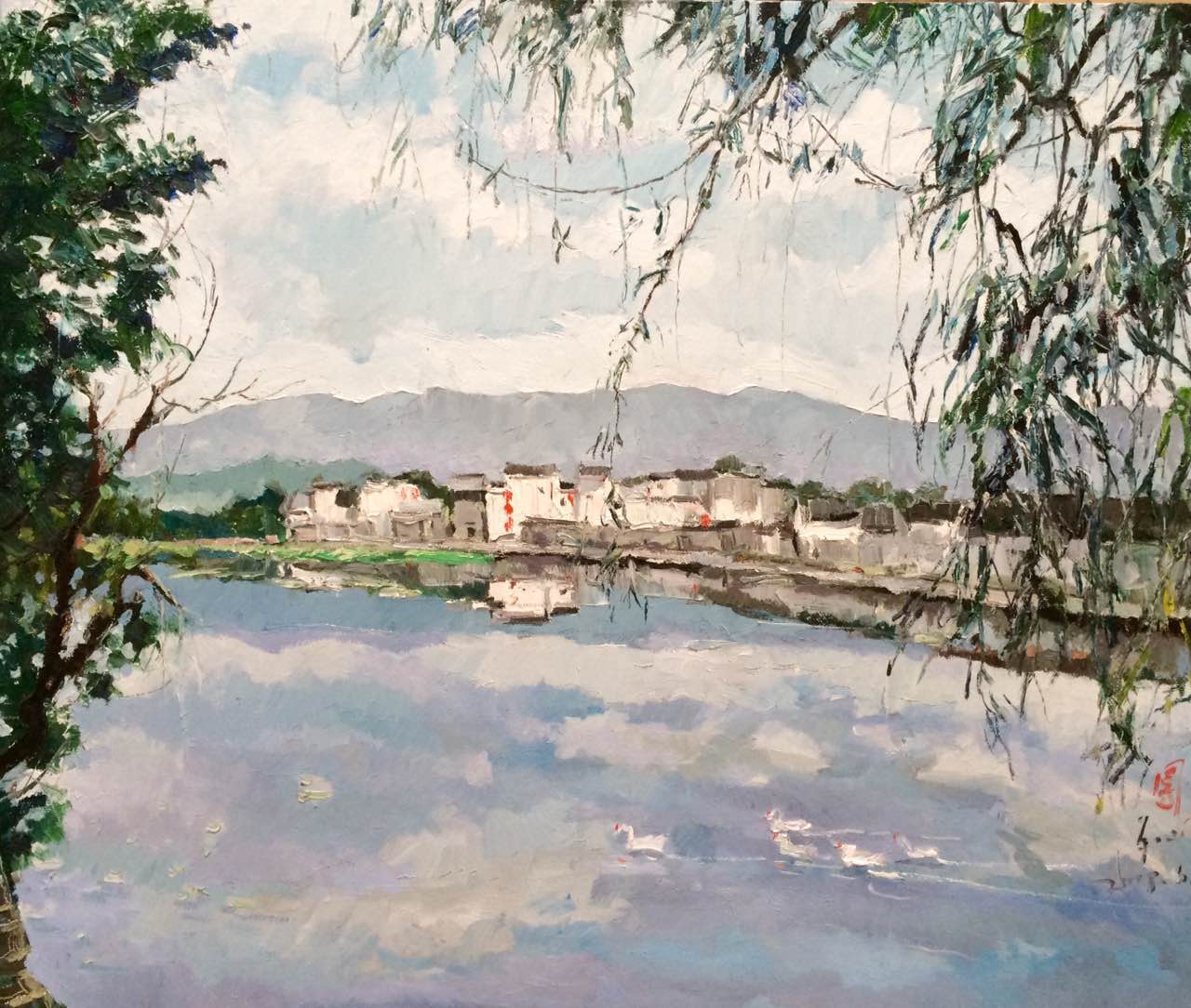 Wu Weixin 吳為心, The Hong Village 宏村, 2016