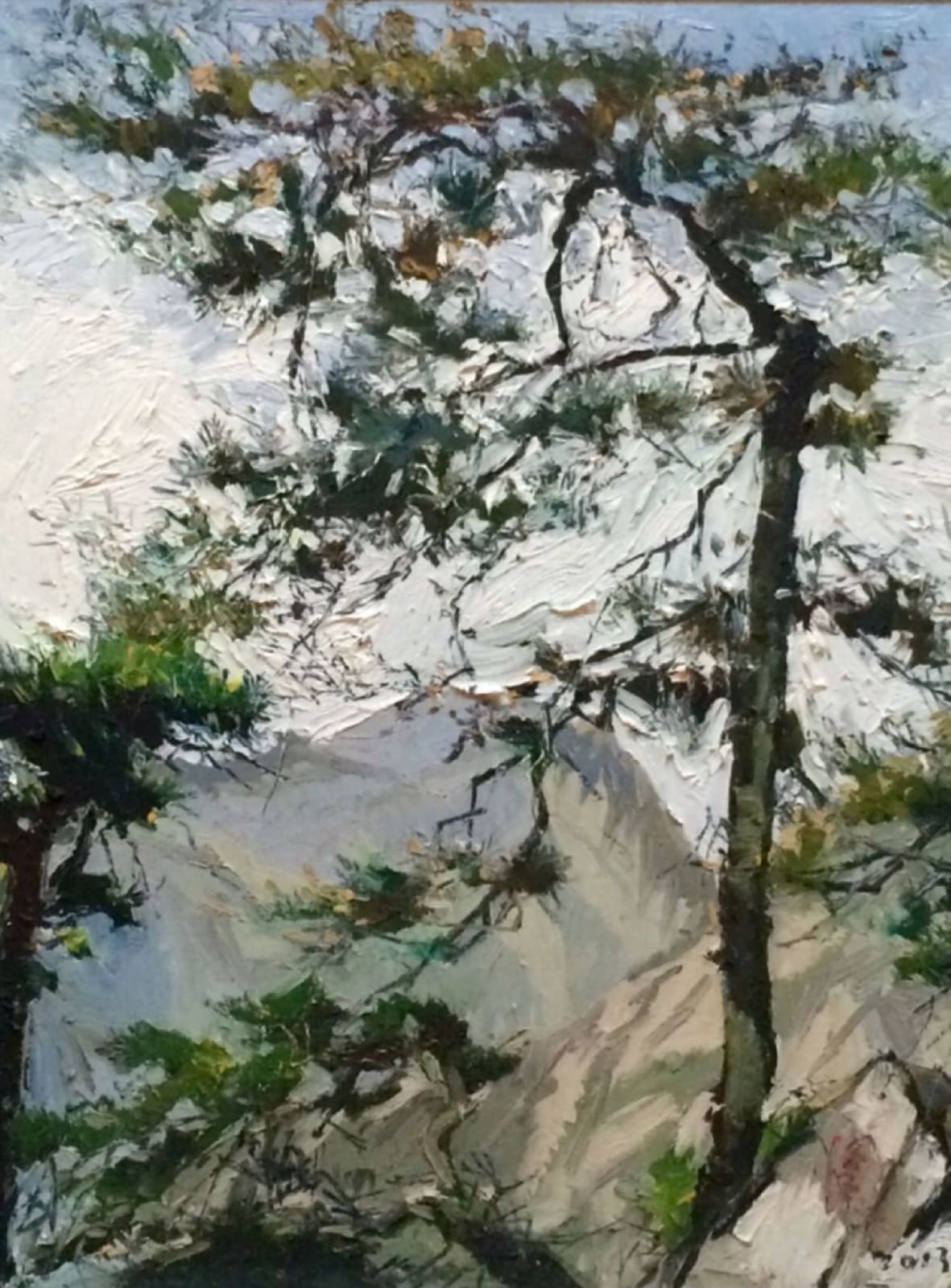 Wu Weixin 吳為心, Pine Trees in Huang Shan 黃山．鬆, 2013