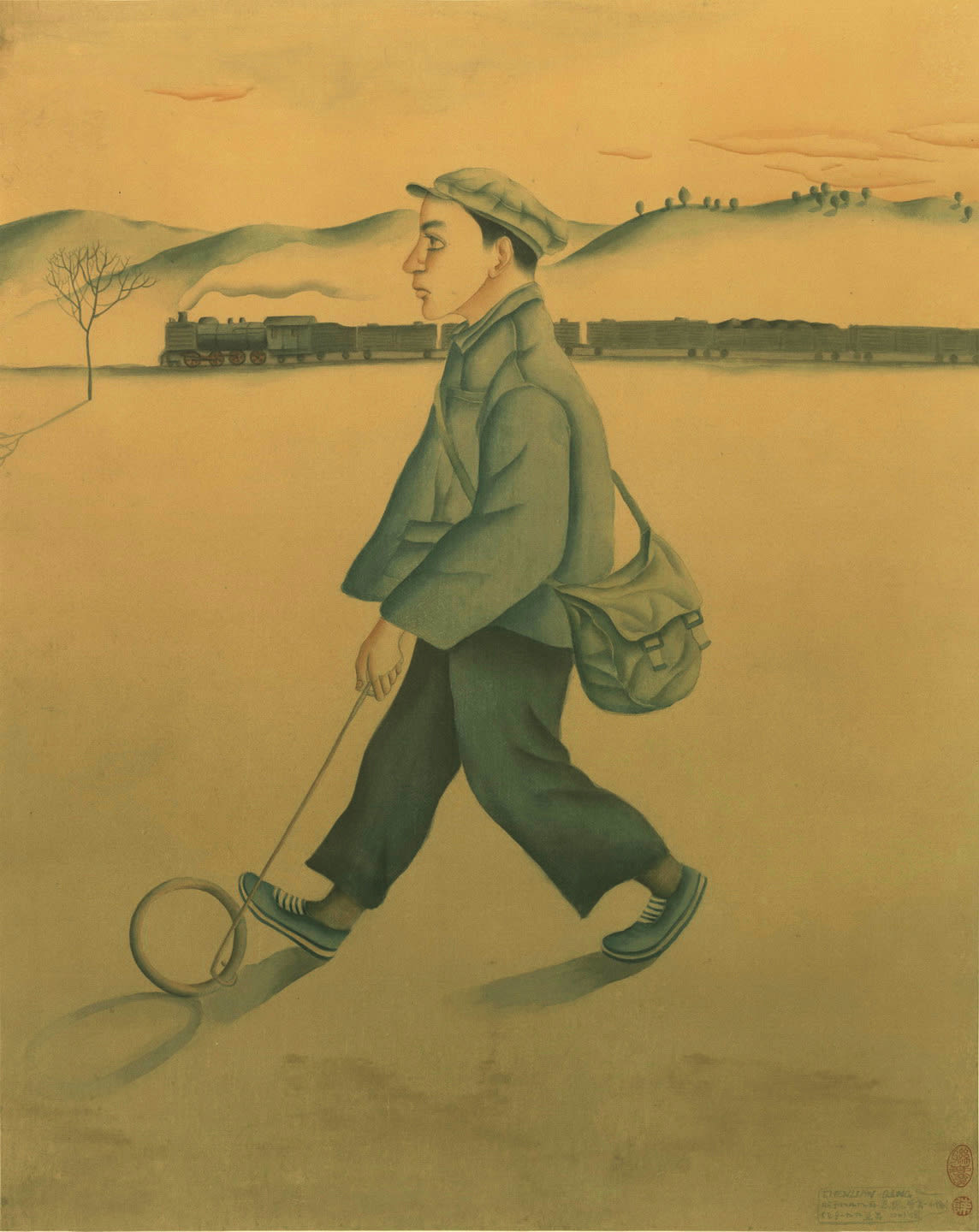Chen Lianqing 陳聯慶, Going to School 上学的路上, 1995