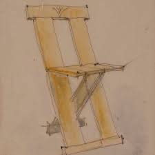 Lina Bo Bardi; Marcelo Ferraz; Marcelo Suzuki, Chaise Frei Egidio , Dessin 1987- Edition 2022