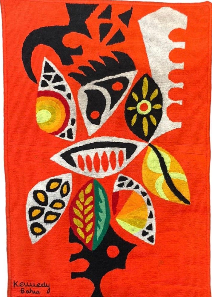 Kennedy Bahia, Tapisserie "Feuillage multicolore"/ Tapestry "Multicolored foliage", c. 1960