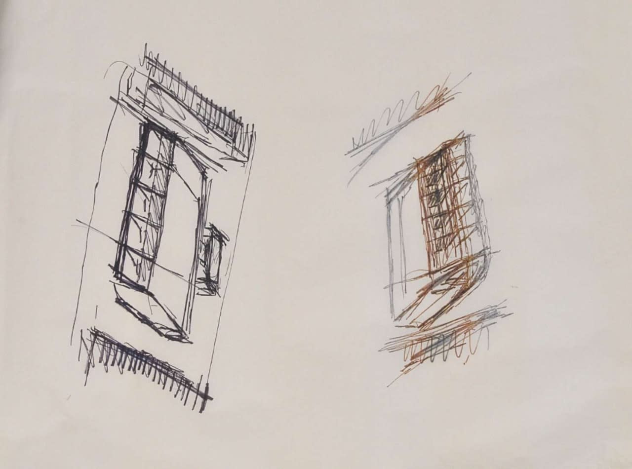 Oscar Niemeyer, Ensemble de 12 dessins - Étude pour le Sambodromo - RJ, c. 1980