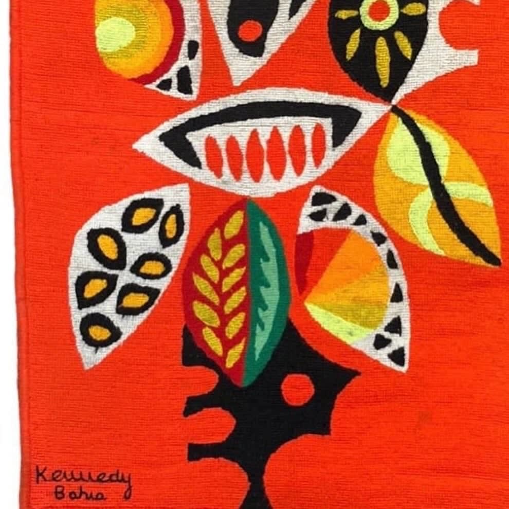 Kennedy Bahia, Tapisserie "Feuillage multicolore"/ Tapestry "Multicolored foliage", c. 1960