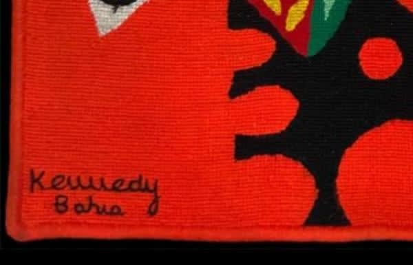 Kennedy Bahia, Tapisserie "Feuillage multicolore"/ Tapestry "Multicolored foliage", c. 1960