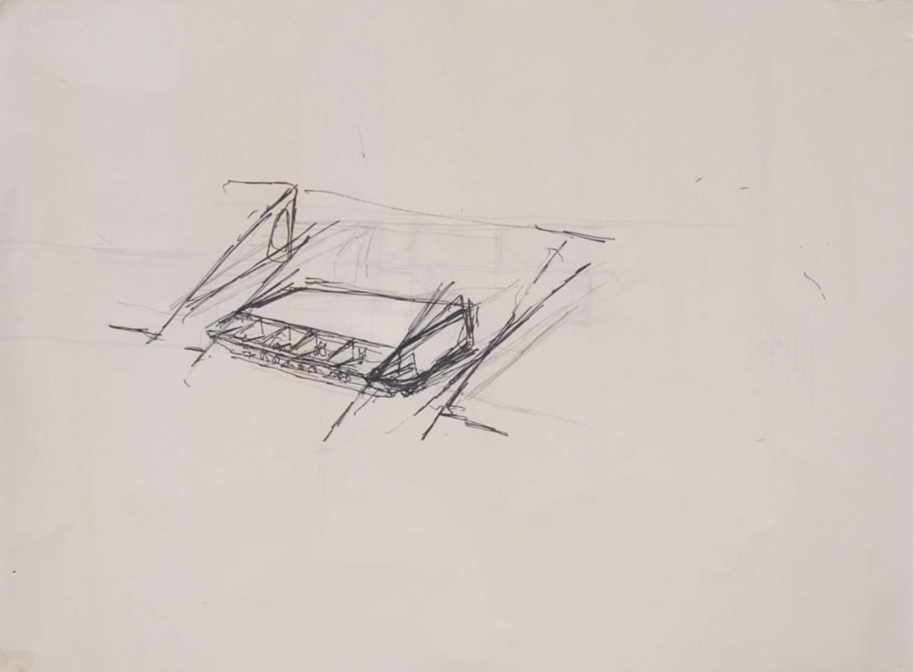 Oscar Niemeyer, Ensemble de 12 dessins - Étude pour le Sambodromo - RJ, c. 1980