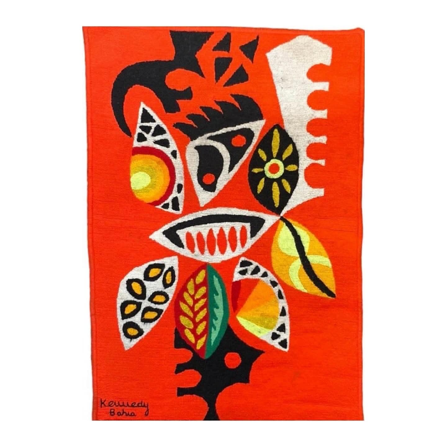 Kennedy Bahia, Tapisserie "Feuillage multicolore"/ Tapestry "Multicolored foliage", c. 1960
