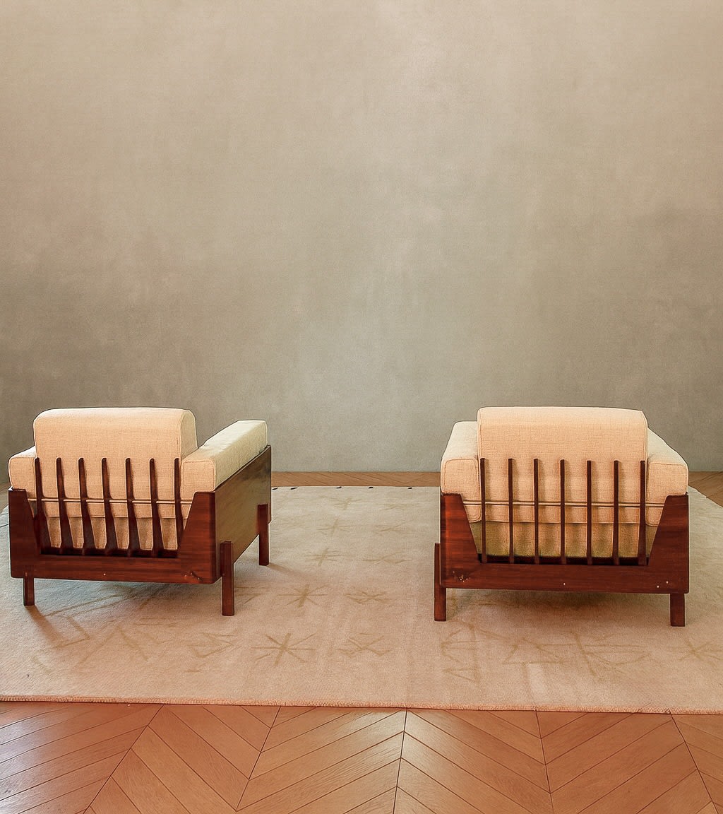 Bertomeu, Paire de Fauteuils/ Pair of Armchairs, c. 1960