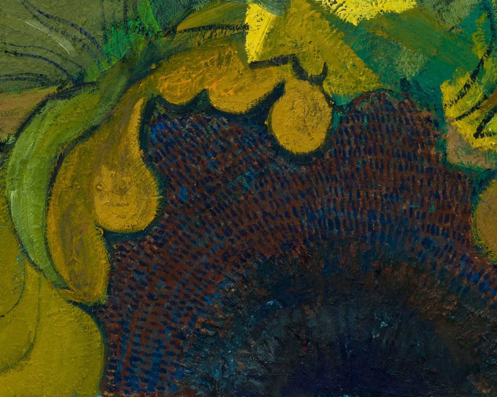 Igor Moritz, Sunflowers (Blue), 2025, Brigade Gallery