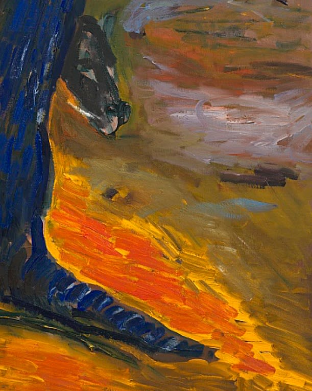 Ken Taylor Reynaga, El Karma, oil painting, Brigade Gallery