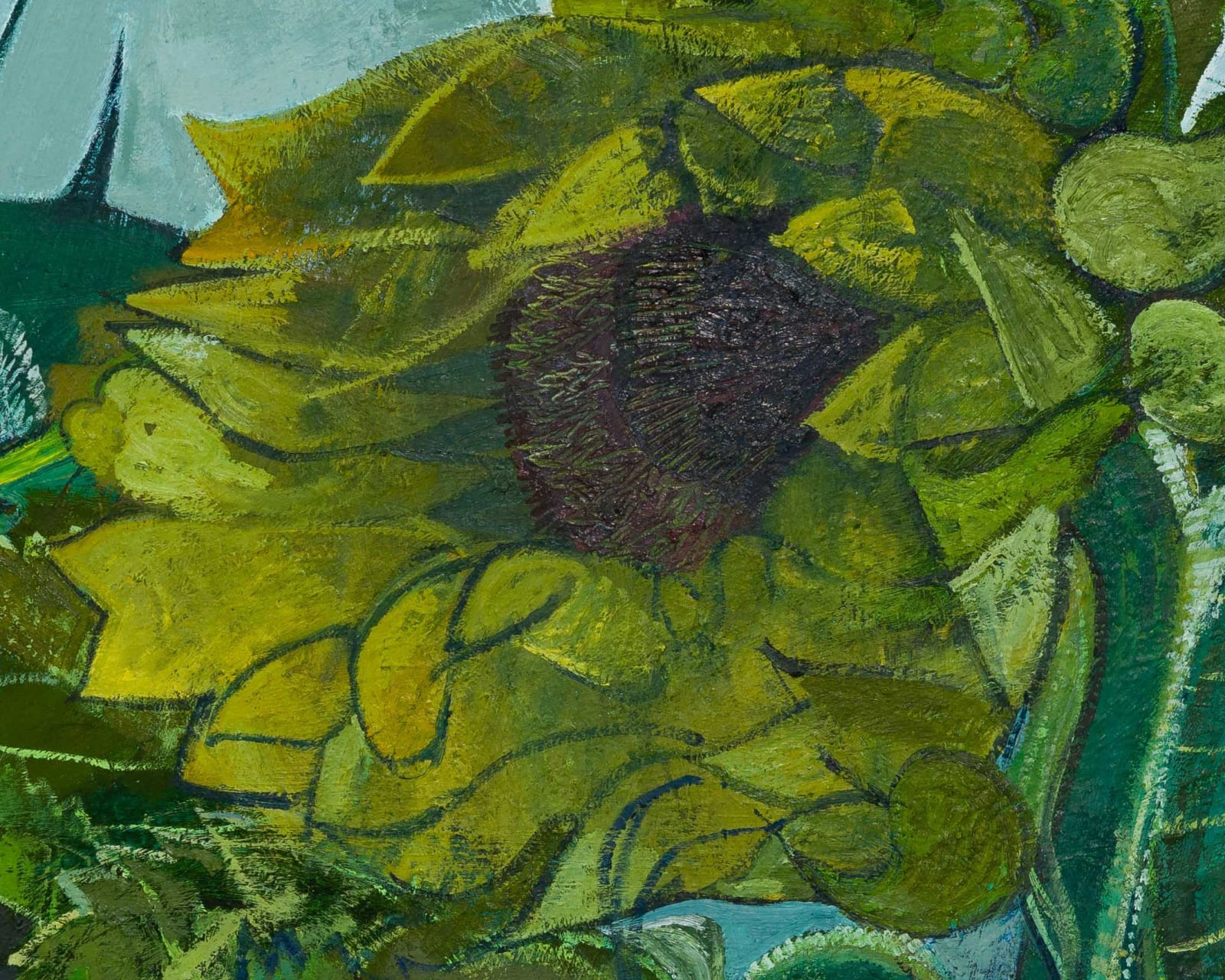 Igor Moritz, Sunflowers (Blue), 2025, Brigade Gallery