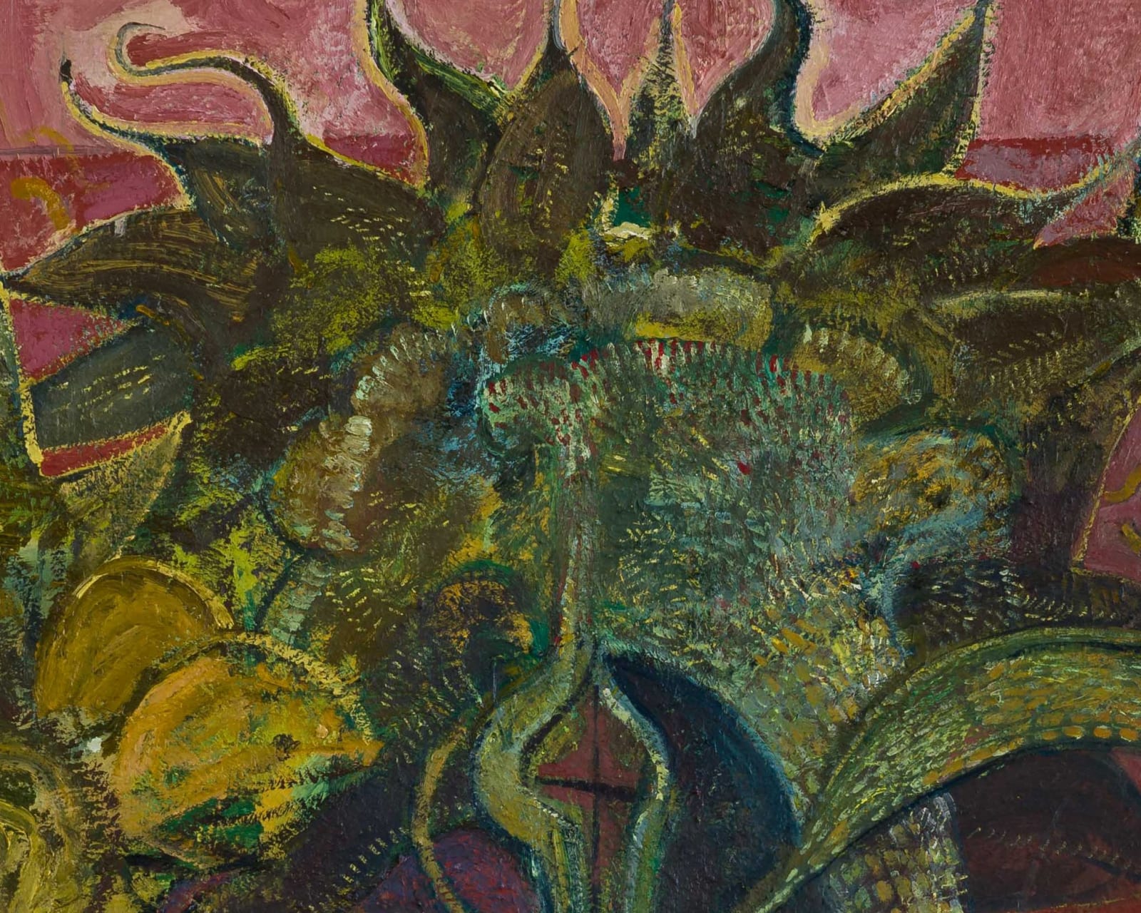 Igor Moritz, Sunflowers (Red), 2025, Brigade Gallery