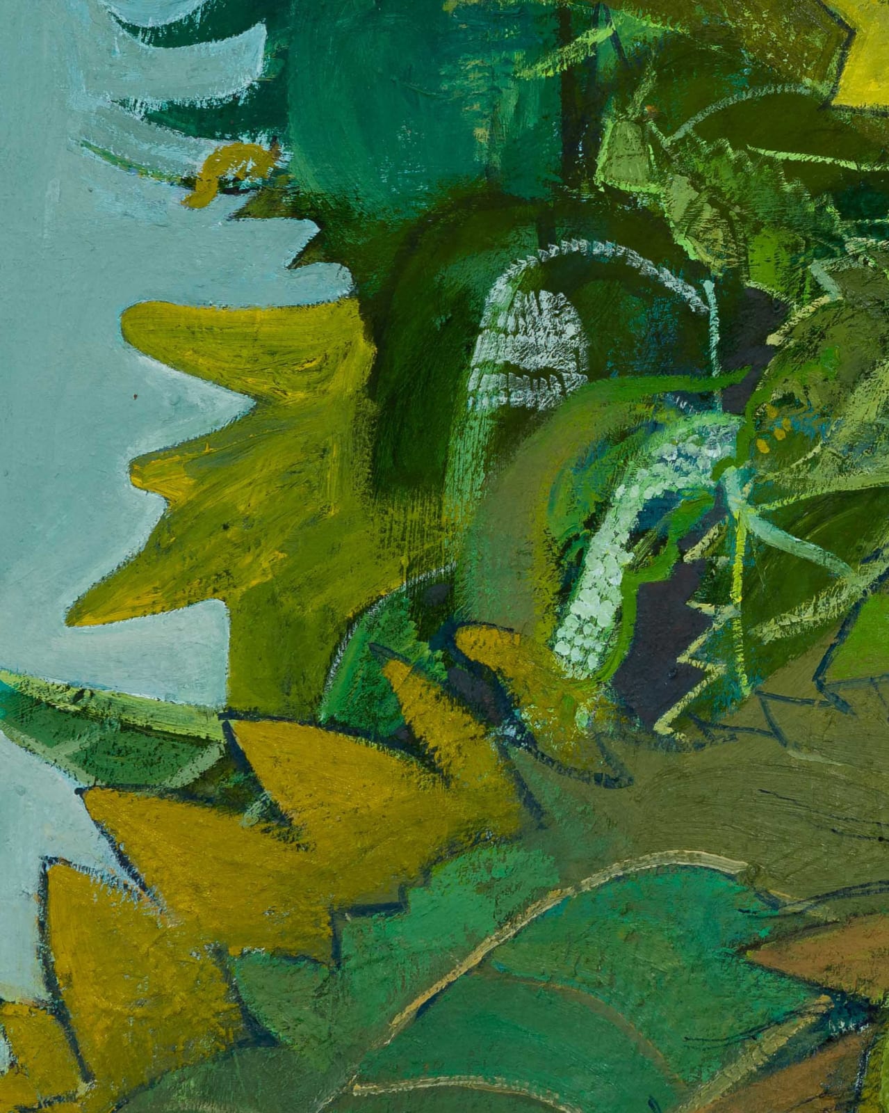 Igor Moritz, Sunflowers (Blue), 2025, Brigade Gallery