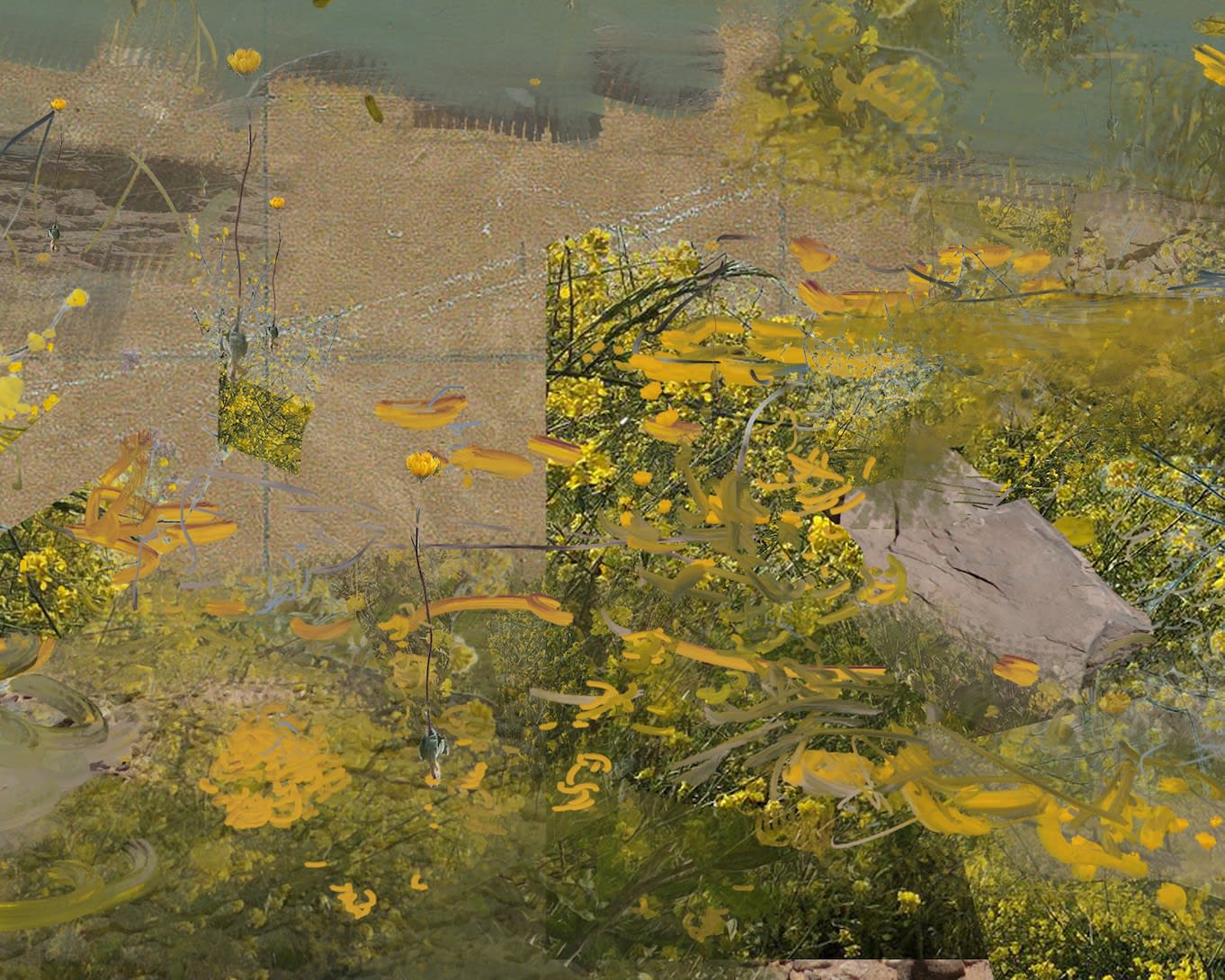 Petra Cortright, softdrive_noise "packet_ribbon" shimmerfax pinkzone, 2025