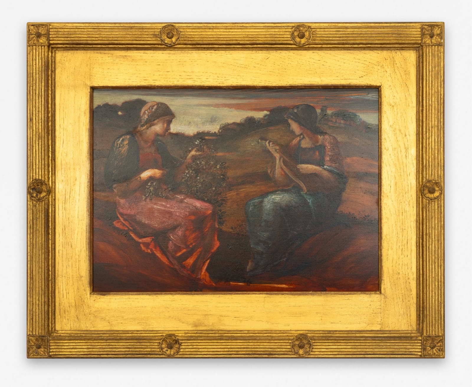 Edward Burne-Jones, Two figures in a landscape, c. 1869