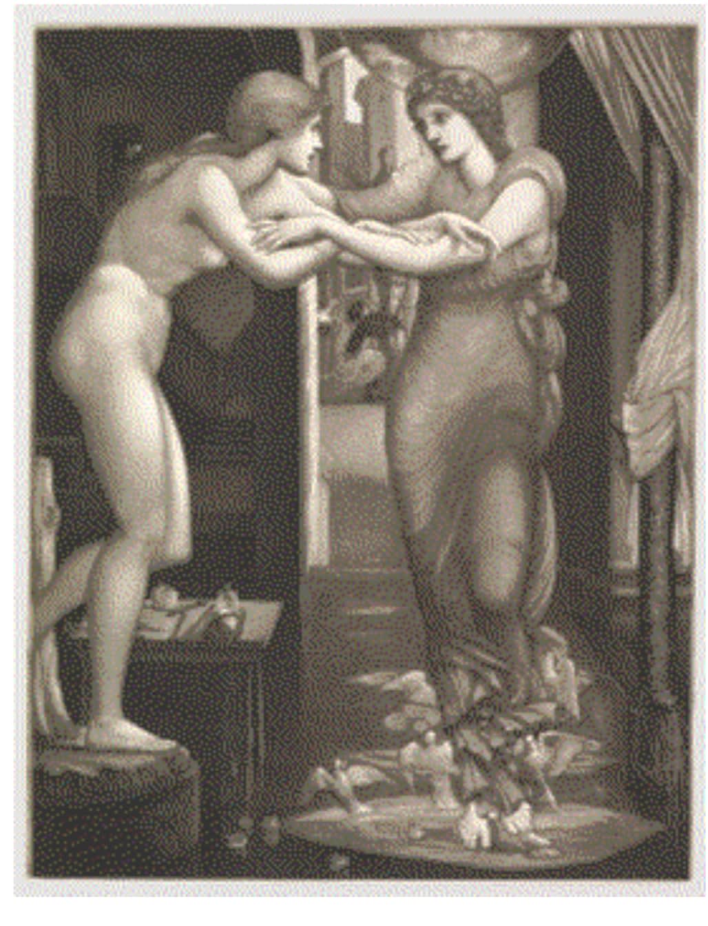 Edward Burne-Jones, The Birth of Galatea: The Godhead Fires, 1885