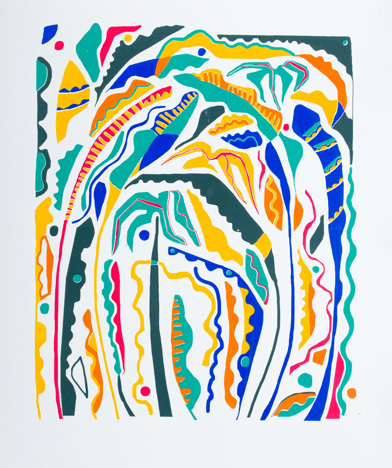 Flora Forshall, Tropical shapes unframed