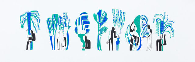 Flora Forshall, Tree people, framed