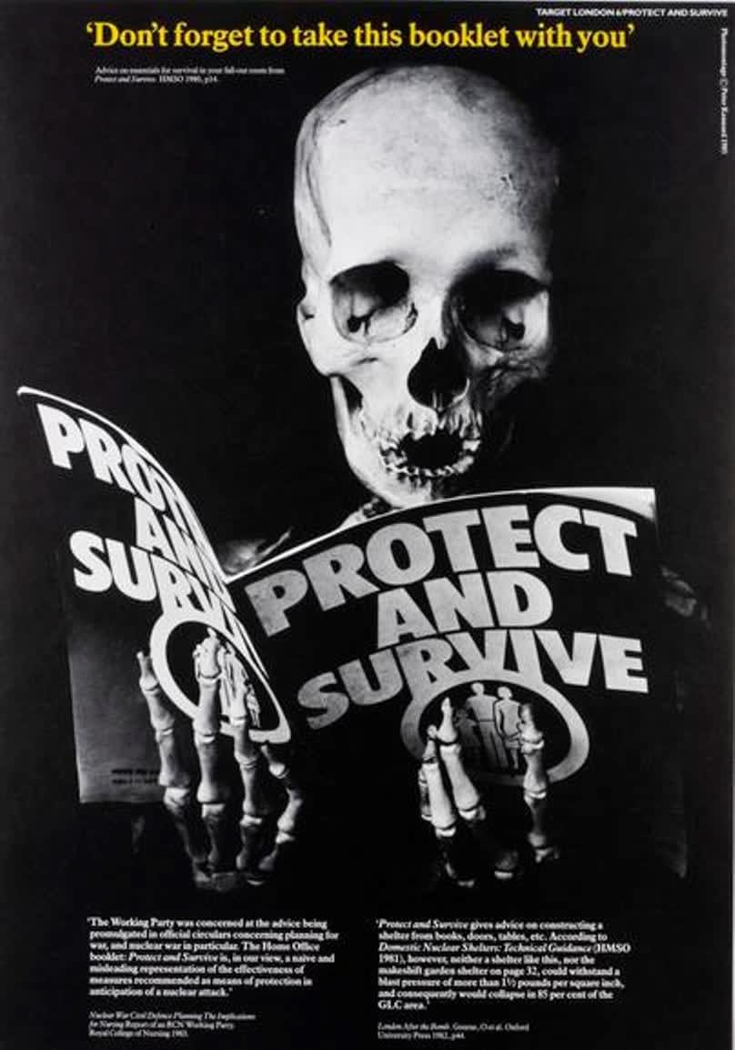 Peter Kennard, Target London. (Don't forget to take this booklet with you), 1985