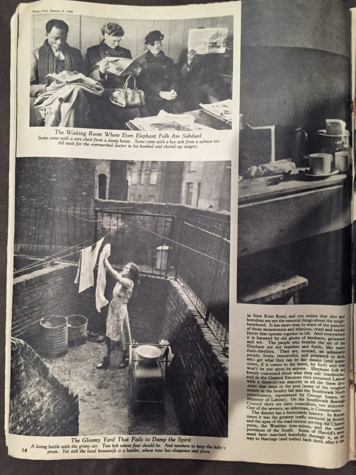Bert Hardy, Life in the Elephant - The Waiting Room, 1948