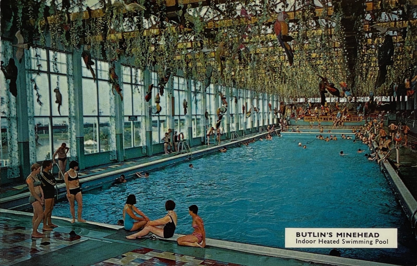 John Hinde Studio, Butlin's Minehead: Indoor Heated Swimming Pool, 1965