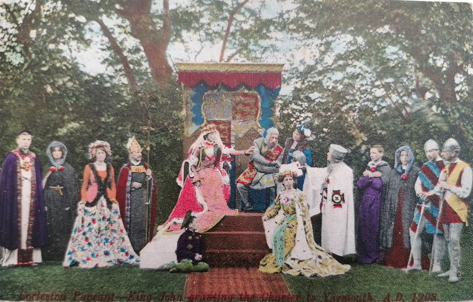 Anonymous, Gorleston Pageant. King John Granting the Charter in Yarmouth A. D. 1208, 1909