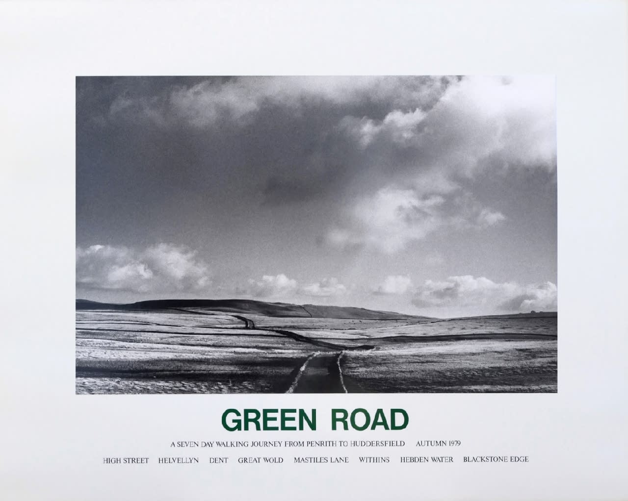 Hamish Fulton, Green Road, 1979