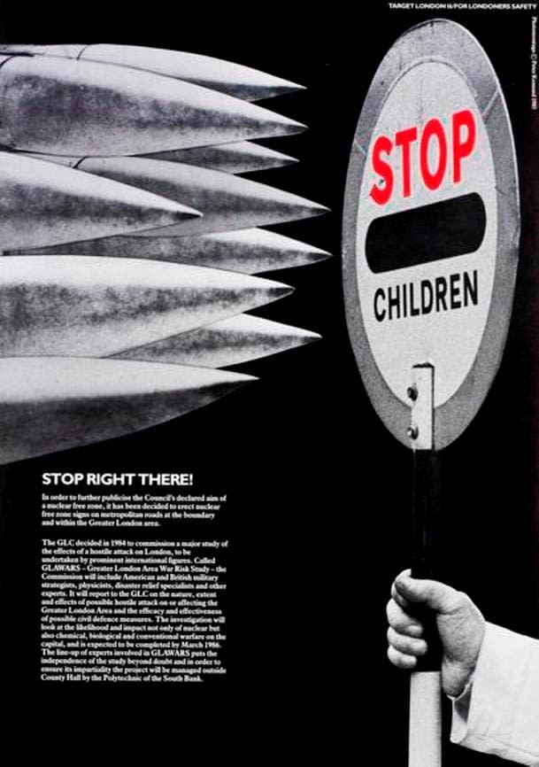 Peter Kennard, Target London. (Stop children), 1985