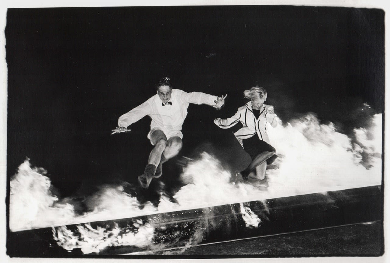 Dafydd Jones, Burning Boats (vintage), 1980-85