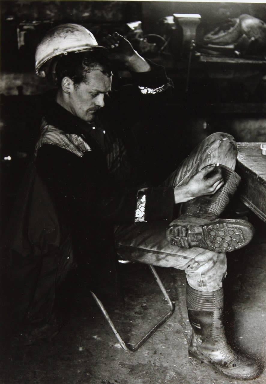 Colin Jones, Taking a Break, Waunhir Mine, Ammanford, South Wales, 1990