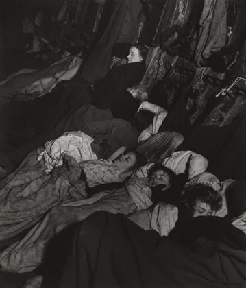 Bill Brandt, London, Air Raid Shelters, East End Underground Station, November 12th, 1940, 1940